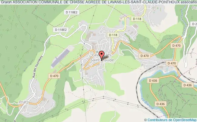 plan association Association Communale De Chasse Agreee De Lavans-les-saint-claude-ponthoux Lavans-lès-Saint-Claude
