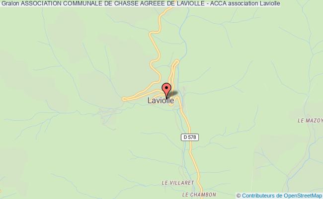 plan association Association Communale De Chasse Agreee De Laviolle - Acca Laviolle
