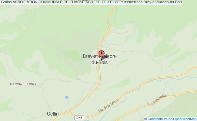 plan association Association Communale De Chasse Agreee De Le Brey Brey-et-Maison-du-Bois
