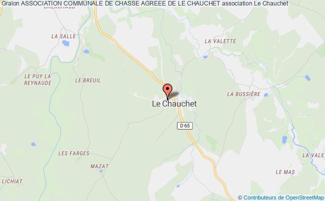 plan association Association Communale De Chasse Agreee De Le Chauchet Le    Chauchet