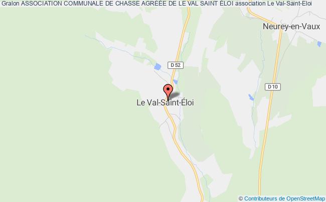 plan association Association Communale De Chasse AgrÉÉe De Le Val Saint Éloi Le    Val-Saint-Éloi