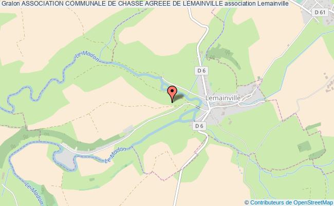 ASSOCIATION COMMUNALE DE CHASSE AGREEE DE LEMAINVILLE