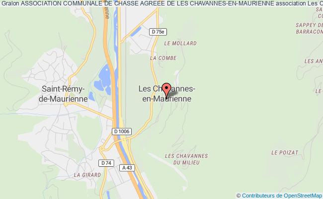plan association Association Communale De Chasse Agreee De Les Chavannes-en-maurienne Les   Chavannes-en-Maurienne