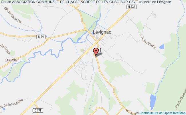 plan association Association Communale De Chasse Agreee De Levignac-sur-save Lévignac
