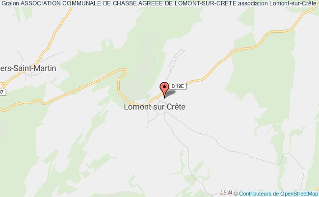 plan association Association Communale De Chasse Agreee De Lomont-sur-crete Lomont-sur-Crête