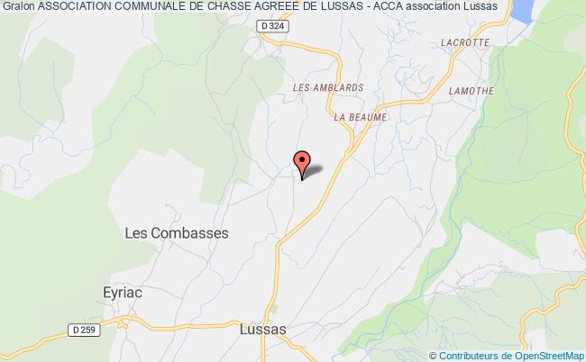 ASSOCIATION COMMUNALE DE CHASSE AGREEE DE LUSSAS - ACCA