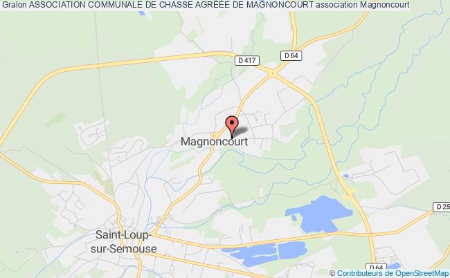 ASSOCIATION COMMUNALE DE CHASSE AGRÉÉE DE MAGNONCOURT