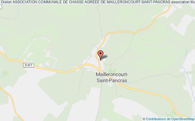 ASSOCIATION COMMUNALE DE CHASSE AGRÉÉE DE MAILLERONCOURT-SAINT-PANCRAS