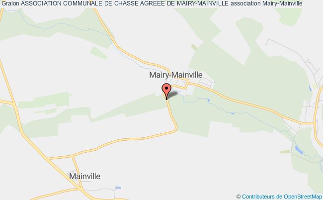 ASSOCIATION COMMUNALE DE CHASSE AGREEE DE MAIRY-MAINVILLE