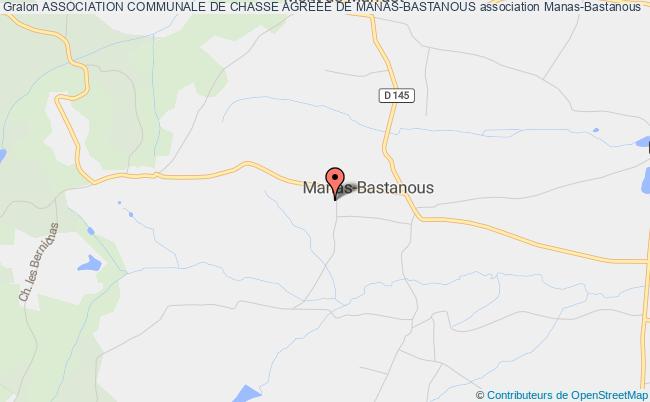 plan association Association Communale De Chasse AgrÉÉe De Manas-bastanous Manas-Bastanous