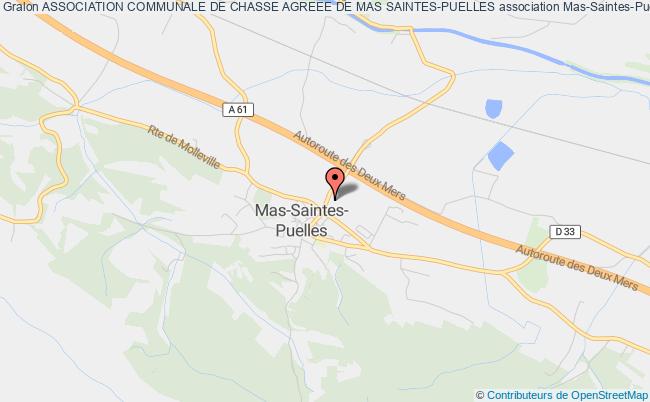 plan association Association Communale De Chasse Agreee De Mas Saintes-puelles Mas-Saintes-Puelles