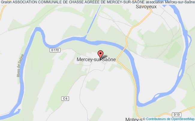 plan association Association Communale De Chasse AgrÉÉe De Mercey-sur-saÔne Mercey-sur-Saône