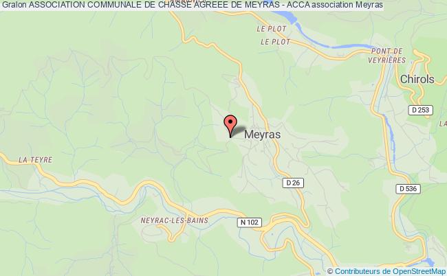 ASSOCIATION COMMUNALE DE CHASSE AGREEE DE MEYRAS - ACCA
