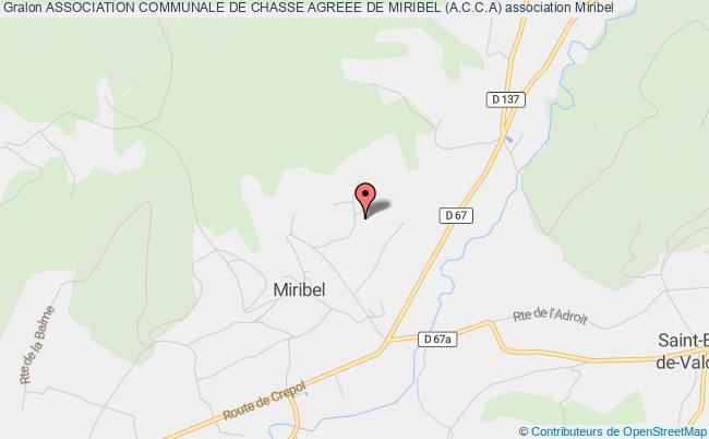 ASSOCIATION COMMUNALE DE CHASSE AGREEE DE MIRIBEL (A.C.C.A)
