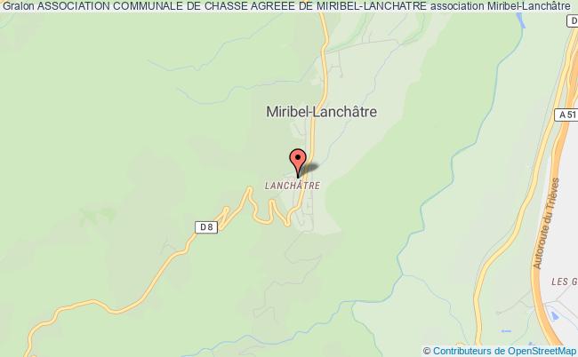 ASSOCIATION COMMUNALE DE CHASSE AGREEE DE MIRIBEL-LANCHATRE