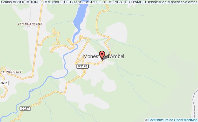 ASSOCIATION COMMUNALE DE CHASSE AGREEE DE MONESTIER D'AMBEL