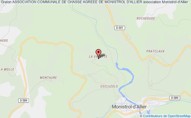plan association Association Communale De Chasse Agreee De Monistrol D'allier Monistrol-d'Allier