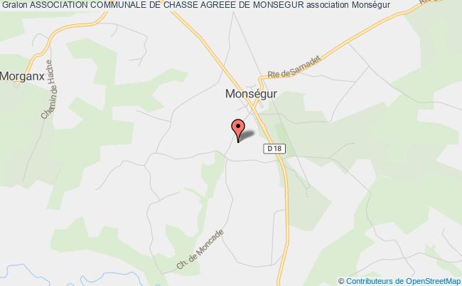 plan association Association Communale De Chasse Agreee De Monsegur Monségur
