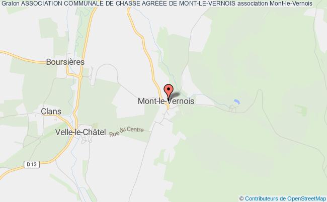 plan association Association Communale De Chasse AgrÉÉe De Mont-le-vernois Mont-le-Vernois