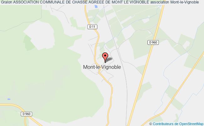plan association Association Communale De Chasse Agreee De Mont Le Vignoble Mont-le-Vignoble
