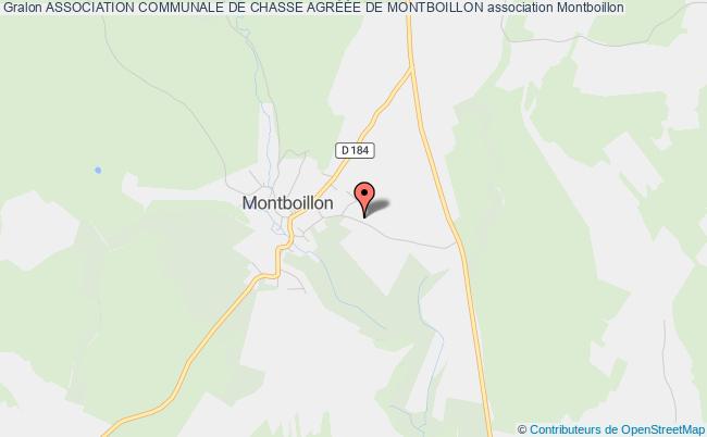 plan association Association Communale De Chasse AgrÉÉe De Montboillon Montboillon