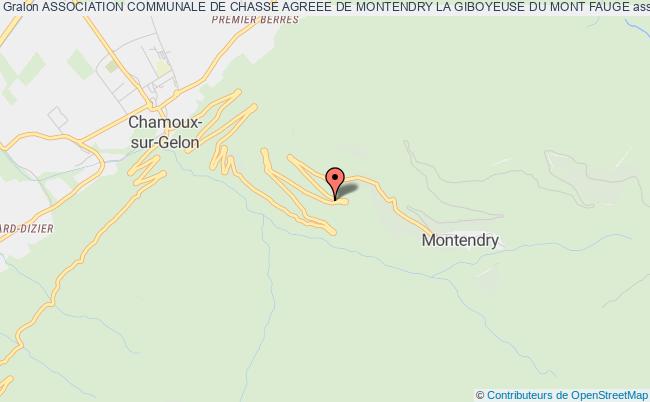 plan association Association Communale De Chasse Agreee De Montendry La Giboyeuse Du Mont Fauge Montendry