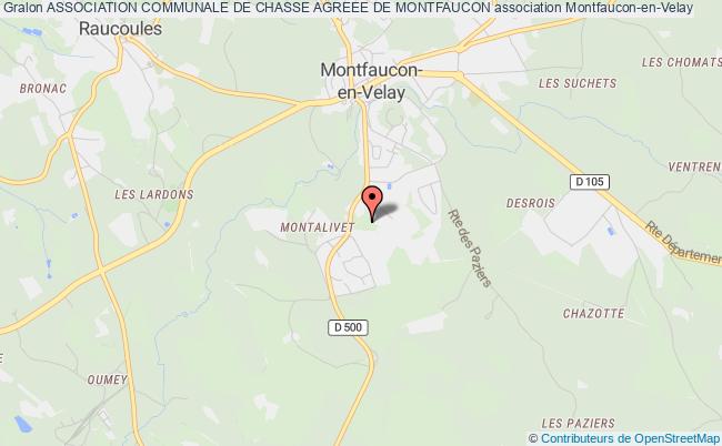 plan association Association Communale De Chasse Agreee De Montfaucon Montfaucon-en-Velay