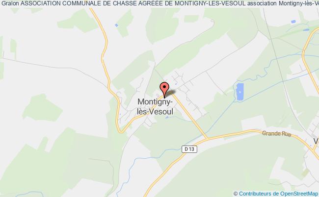 plan association Association Communale De Chasse AgrÉÉe De Montigny-les-vesoul Montigny-lès-Vesoul