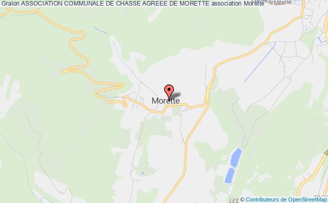 ASSOCIATION COMMUNALE DE CHASSE AGREEE DE MORETTE