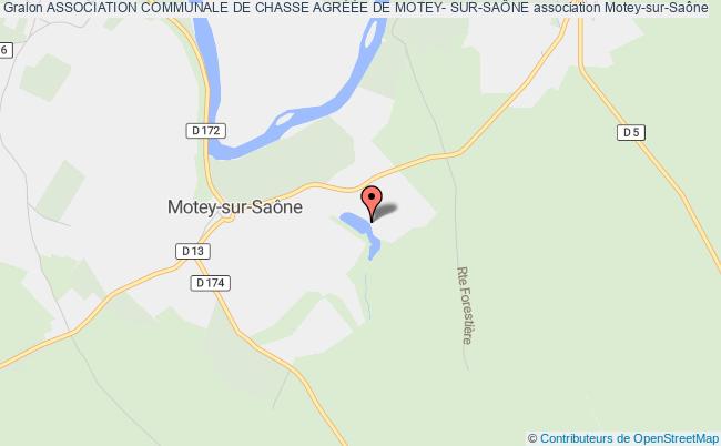 plan association Association Communale De Chasse AgrÉÉe De Motey- Sur-saÔne Motey-sur-Saône