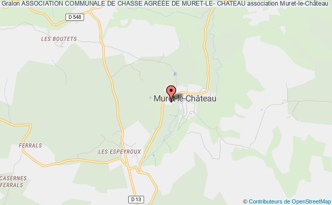 plan association Association Communale De Chasse AgrÉÉe De Muret-le- Chateau Muret-le-Château