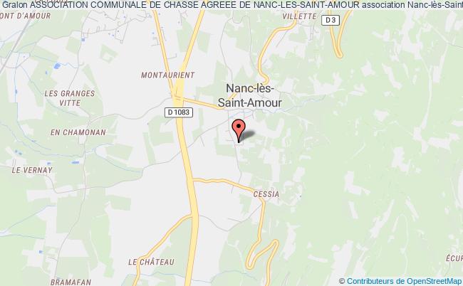 plan association Association Communale De Chasse Agreee De Nanc-les-saint-amour Nanc-lès-Saint-Amour