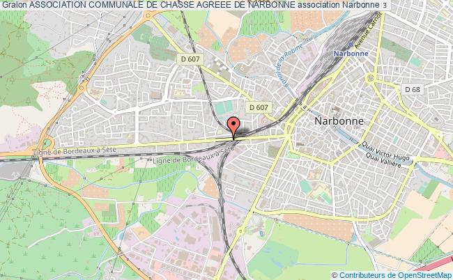 plan association Association Communale De Chasse Agreee De Narbonne Narbonne