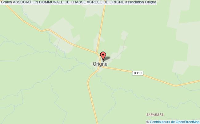 plan association Association Communale De Chasse Agreee De Origne Origne