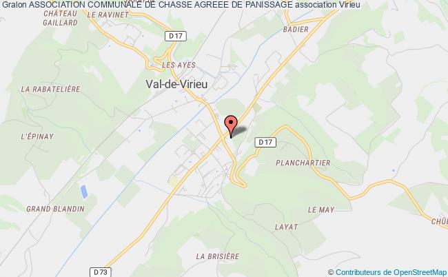 plan association Association Communale De Chasse Agreee De Panissage Val-de-Virieu