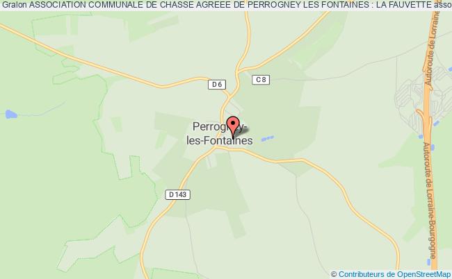 plan association Association Communale De Chasse Agreee De Perrogney Les Fontaines : La Fauvette Perrogney-les-Fontaines