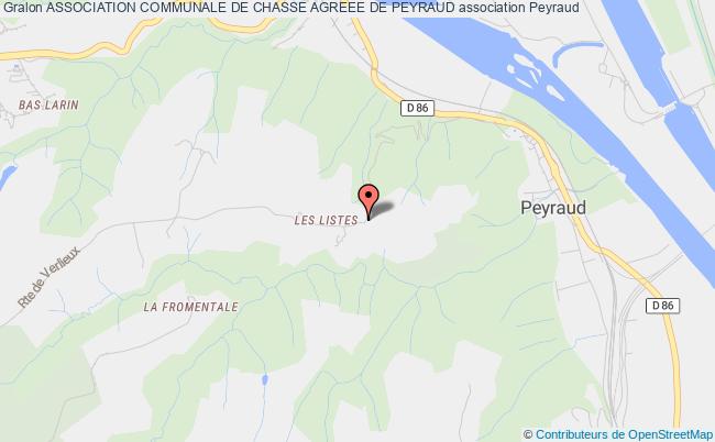 plan association Association Communale De Chasse Agreee De Peyraud Peyraud