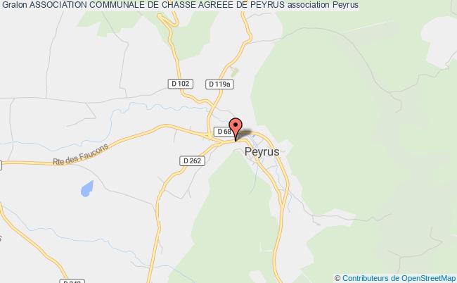 plan association Association Communale De Chasse Agreee De Peyrus Peyrus