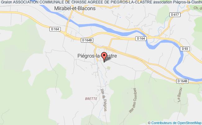 ASSOCIATION COMMUNALE DE CHASSE AGREEE DE PIEGROS-LA-CLASTRE