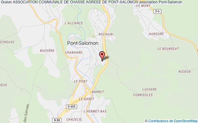 plan association Association Communale De Chasse Agreee De Pont-salomon Pont-Salomon