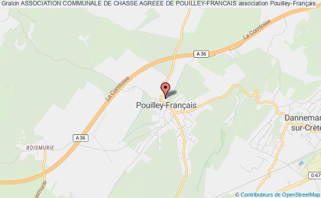 plan association Association Communale De Chasse Agreee De Pouilley-francais Pouilley-Français