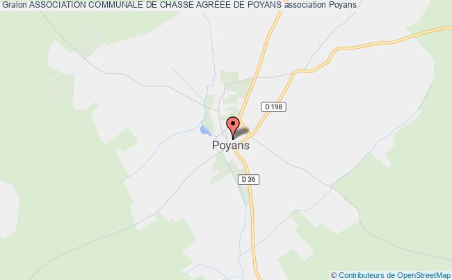 plan association Association Communale De Chasse AgrÉÉe De Poyans Poyans
