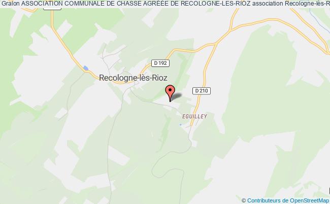 plan association Association Communale De Chasse AgrÉÉe De Recologne-les-rioz Recologne-lès-Rioz
