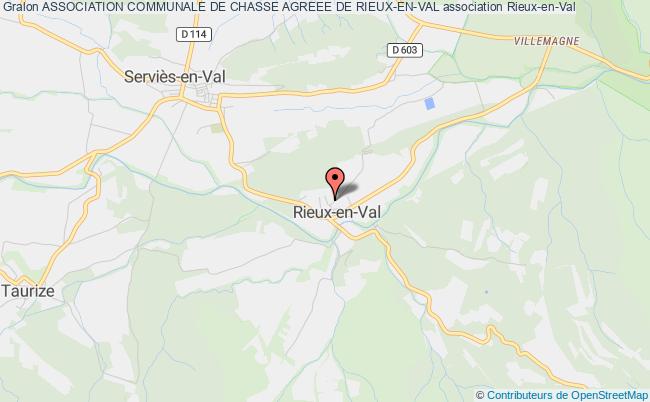 plan association Association Communale De Chasse Agreee De Rieux-en-val Rieux-en-Val