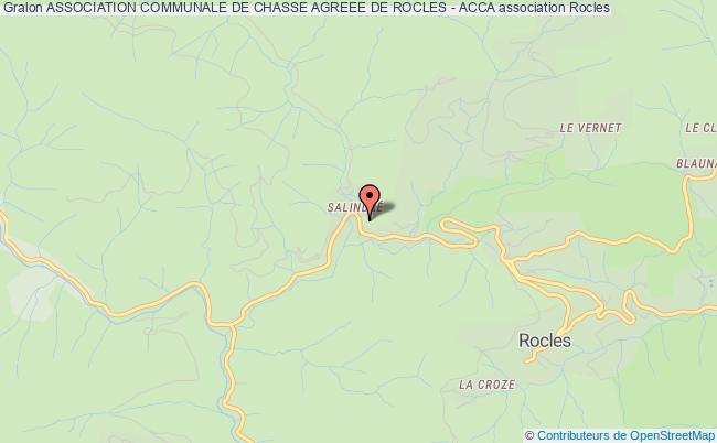 ASSOCIATION COMMUNALE DE CHASSE AGREEE DE ROCLES - ACCA