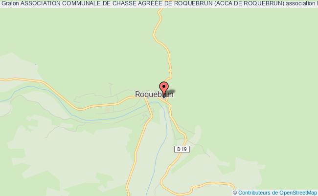 ASSOCIATION COMMUNALE DE CHASSE AGRÉÉE DE ROQUEBRUN (ACCA DE ROQUEBRUN)