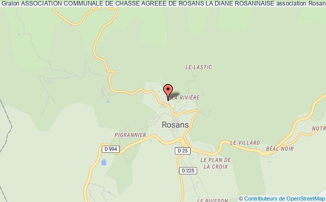 ASSOCIATION COMMUNALE DE CHASSE AGREEE DE ROSANS LA DIANE ROSANNAISE