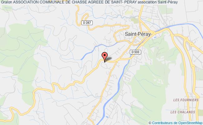 plan association Association Communale De Chasse Agreee De Saint- Peray Saint-Péray