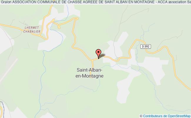 plan association Association Communale De Chasse Agreee De Saint Alban En Montagne - Acca Saint-Alban-en-Montagne