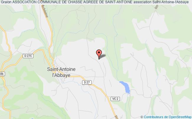 plan association Association Communale De Chasse Agreee De Saint-antoine Saint-Antoine-l'Abbaye
